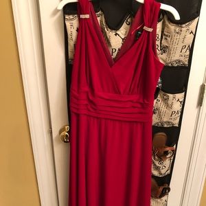 Red cocktail dress